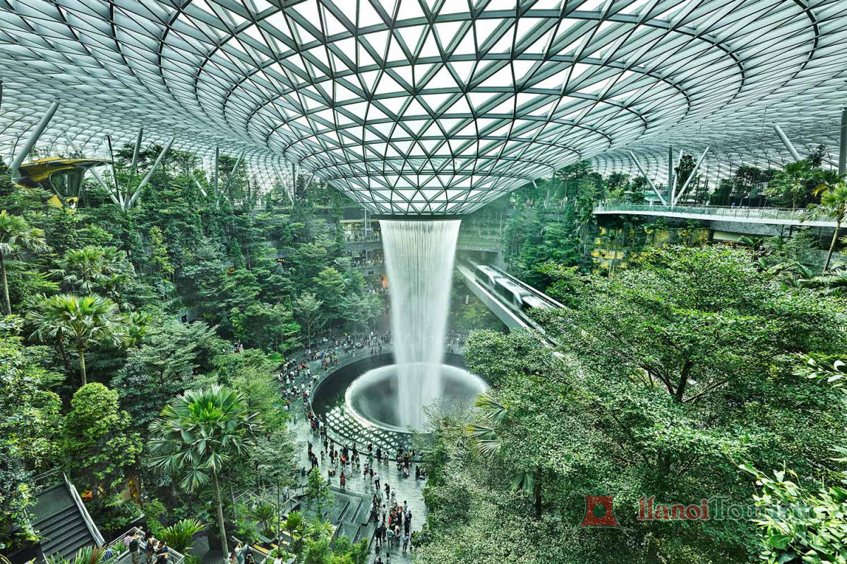Thác nước Jewel - Singapore